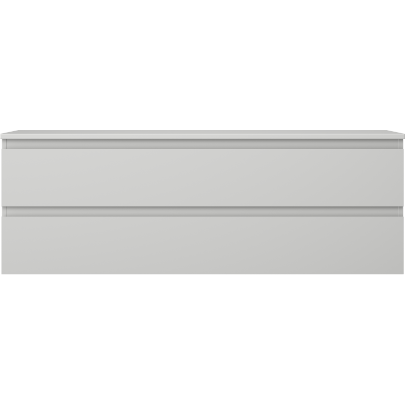 Mexen Orio kúpeľňová skrinka pod umývadlo 140 cm s doskou, 2 zásuvky, sivá matná - 91A10-14047-2-BFFC62