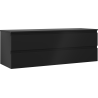 Mexen Orio kúpeľňová skrinka pod umývadlo 140 cm s doskou, 2 zásuvky, čierna matná - 91A10-14047-2-BFFC71