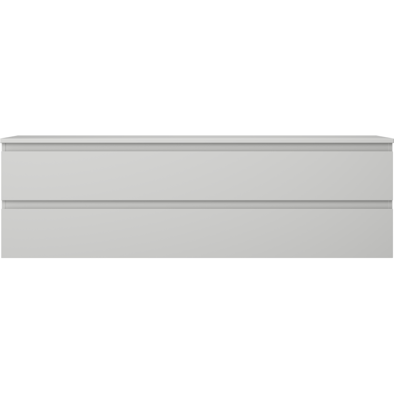 Mexen Orio kúpeľňová skrinka pod umývadlo 160 cm s doskou, 2 zásuvky, sivá matná - 91A10-16047-2-BFFC62