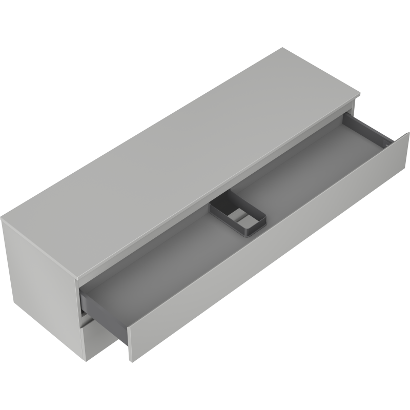Mexen Orio kúpeľňová skrinka pod umývadlo 160 cm s doskou, 2 zásuvky, sivá matná - 91A10-16047-2-BFFC62