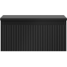 Mexen Rivel kúpeľňová skrinka pod umývadlo 50 cm s doskou, 1 zásuvka, ryhovaná, čierna mat - 91A20-05023-1-BFC71