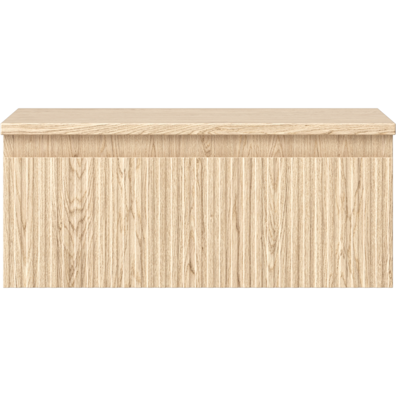 Mexen Rivel kúpeľňová skrinka pod umývadlo 60 cm s pracovnou doskou, 1 zásuvka, ryhovaná, dub - 91A20-06023-1-BFC81