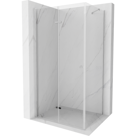 Mexen Lima skladací sprchovací kút 105 x 80 cm, transparentný, chróm - 856-105-080-01-00