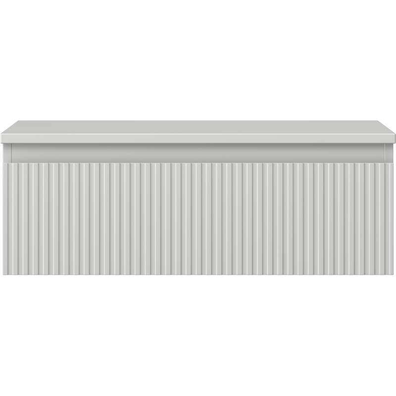 Mexen Rivel kúpeľňová skrinka pod umývadlo 70 cm s doskou, 1 zásuvka, ryhovaná, sivý mat - 91A20-07023-1-BFC62