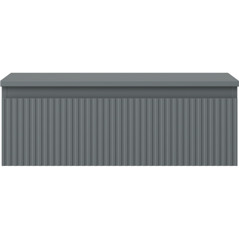 Mexen Rivel kúpeľňová skrinka pod umývadlo 70 cm s doskou, 1 zásuvka, ryhovaná, grafit mat - 91A20-07023-1-BFC66