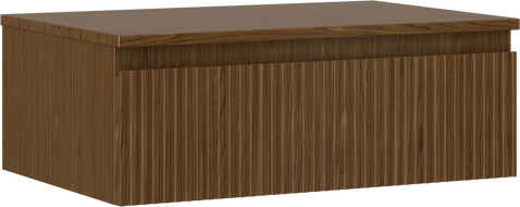 Mexen Rivel skrinka do kúpeľne pod umývadlo 70 cm s pracovnou doskou, 1 zásuvka, ryhovaná, orech - 91A20-07023-1-BFC86