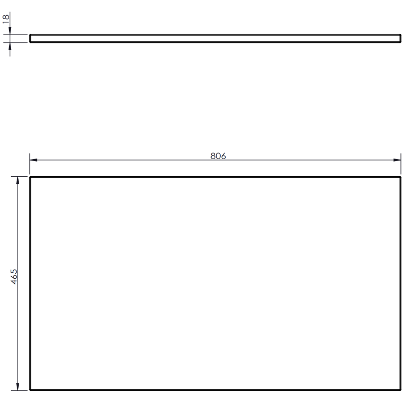 Mexen Rivel kúpeľňová skrinka pod umývadlo 80 cm s doskou, 1 zásuvka, ryhovaná, grafit matná - 91A20-08023-1-BFC66