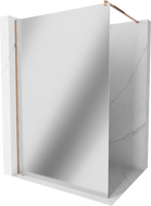 Mexen Kioto sprchová stena Walk-in 100 x 200 cm, zrkadlo 8 mm, ružové zlato - 800-100-101-60-50