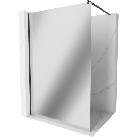 Mexen Kioto sprchová stena Walk-in 70 x 200 cm, zrkadlo 8 mm, čierna - 800-070-101-70-50