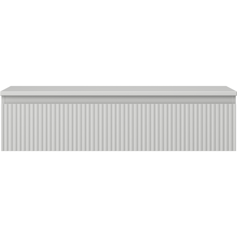 Mexen Rivel kúpeľňová skrinka pod umývadlo 100 cm s doskou, 1 zásuvka, ryhovaná, sivá matná - 91A20-10023-1-BFC62