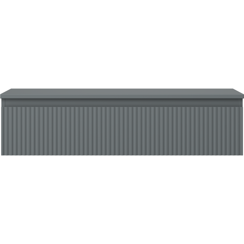 Mexen Rivel kúpeľňová skrinka pod umývadlo 100 cm s doskou, 1 zásuvka, ryhovaná, grafit mat - 91A20-10023-1-BFC66