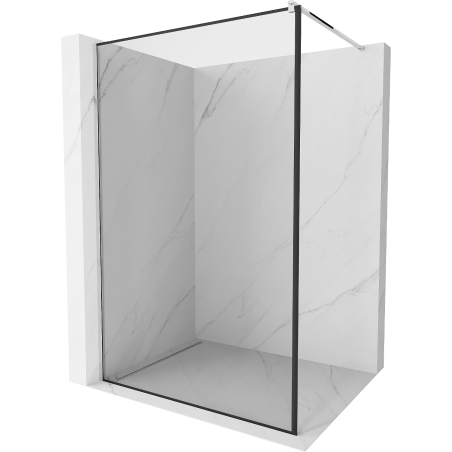 Mexen Kioto sprchová stena Walk-in 70 x 200 cm, čierny rám 8 mm, chróm - 800-070-101-01-70