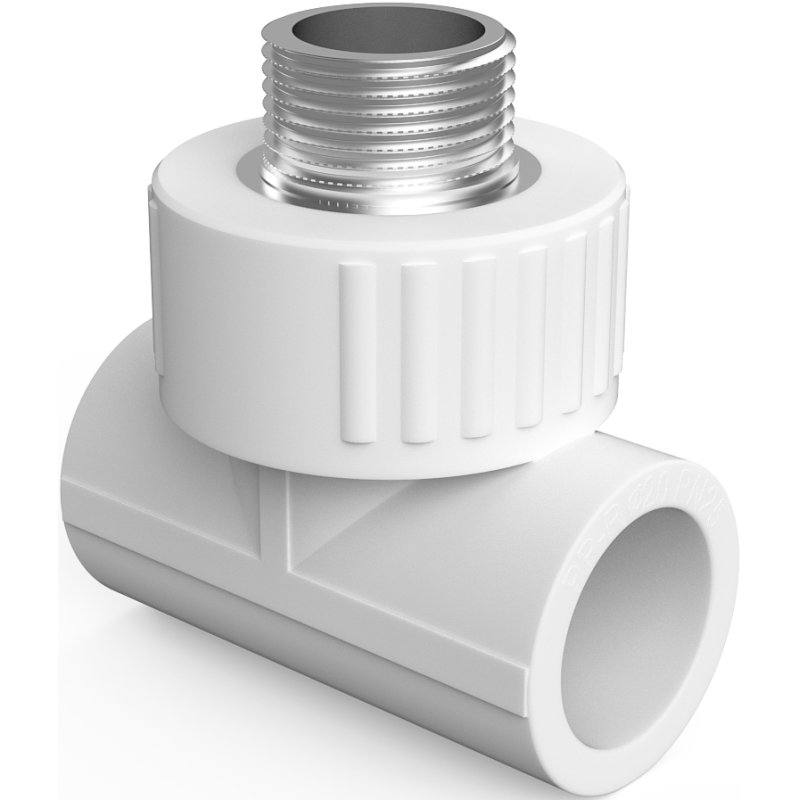 Mexen PPR zváraný trojník pre rúrky PPR 20 x 1/2 GZ x 20 - W97333-2012M20-00