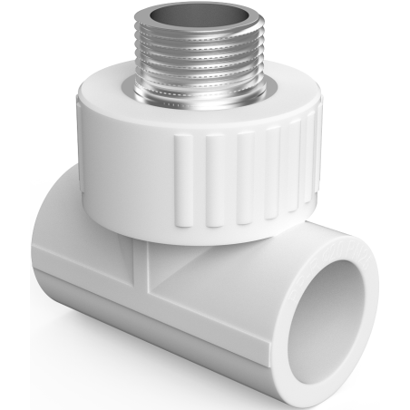 Mexen PPR zváraný trojník pre rúrky PPR 20 x 1/2 GZ x 20 - W97333-2012M20-00