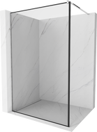 Mexen Kioto sprchová stena 90 x 200 cm, transparentnéné/čierny vzor 8 mm, chrómová - 800-090-101-01-70