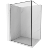 Mexen Kioto sprchová stena Walk-in 110 x 200 cm, čierny rám 8 mm, chróm - 800-110-101-01-70