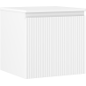 Mexen Rivel kúpeľňová skrinka pod umývadlo 50 cm s pracovnou doskou, 1 zásuvka, drážkovaná, biela matná - 91A20-05047-1-BFC01