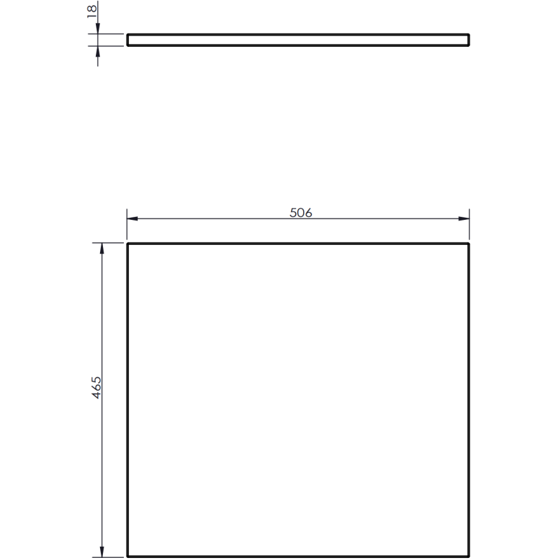 Mexen Rivel kúpeľňová skrinka pod umývadlo 50 cm s doskou, 1 zásuvka, ryhovaná, sivá matná - 91A20-05047-1-BFC62