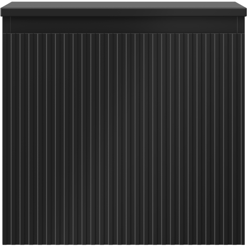Mexen Rivel kúpeľňová skrinka pod umývadlo 50 cm s doskou, 1 zásuvka, drážkovaná, čierna matná - 91A20-05047-1-BFC71