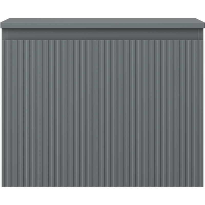 Mexen Rivel kúpeľňová skrinka pod umývadlo 60 cm s doskou, 1 zásuvka, ryhovaná, grafit mat - 91A20-06047-1-BFC66