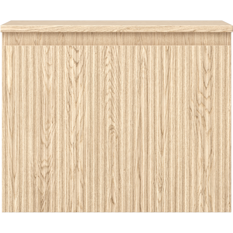 Mexen Rivel kúpeľňová skrinka pod umývadlo 60 cm s doskou, 1 zásuvka, ryhovaná, dub - 91A20-06047-1-BFC81