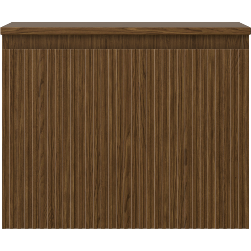 Mexen Rivel kúpeľňová skrinka pod umývadlo 60 cm s doskou, 1 zásuvka, ryhovaná, orech - 91A20-06047-1-BFC86