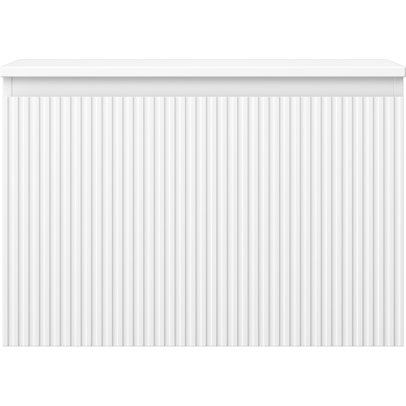 Mexen Rivel kúpeľňová skrinka pod umývadlo 70 cm so stolovou doskou, 1 zásuvka, ryhovaná, biela matná - 91A20-07047-1-BFC01