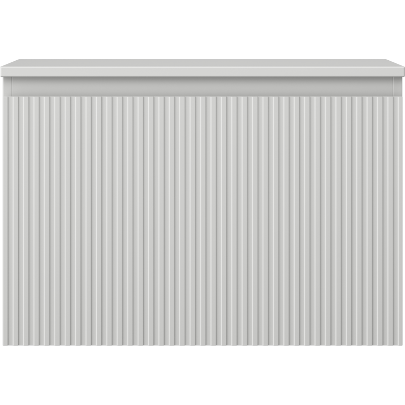 Mexen Rivel kúpeľňová skrinka pod umývadlo 70 cm s doskou, 1 zásuvka, ryhovaná, sivá matná - 91A20-07047-1-BFC62