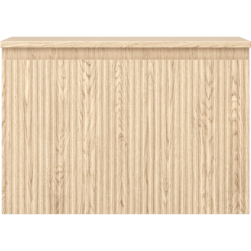 Mexen Rivel kúpeľňová skrinka pod umývadlo 70 cm s doskou, 1 zásuvka, ryhovaná, dub - 91A20-07047-1-BFC81