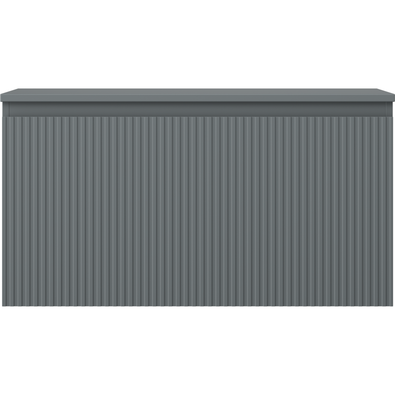 Mexen Rivel kúpeľňová skrinka pod umývadlo 90 cm s doskou, 1 zásuvka, zvrásnená, grafitová matná - 91A20-09047-1-BFC66