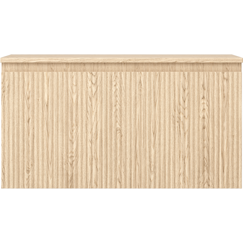 Mexen Rivel kúpeľňová skrinka pod umývadlo 90 cm s doskou, 1 zásuvka, ryhovaná, dub - 91A20-09047-1-BFC81