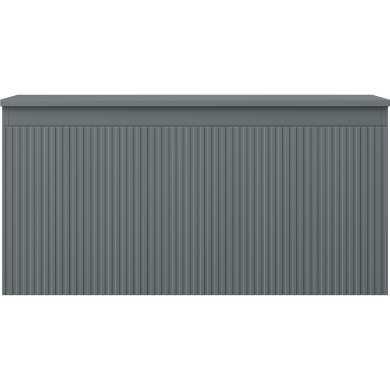 Mexen Rivel kúpeľňová skrinka pod umývadlo 100 cm s doskou, 1 zásuvka, ryhovaná, grafit mat - 91A20-10047-1-BFC66