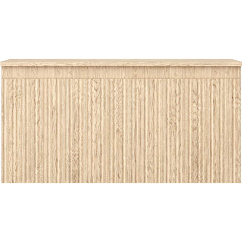 Mexen Rivel kúpeľňová skrinka pod umývadlo 100 cm s doskou, 1 zásuvka, ryhovaná, dub - 91A20-10047-1-BFC81