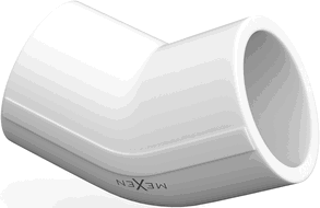 Mexen PPR koleno 45° zvárané na rúrky PPR 50 x 50, PN20 - W97337-5050-00