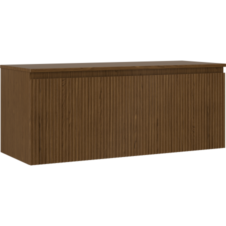 Mexen Rivel kúpeľňová skrinka pod umývadlo 120 cm so stolom, 1 zásuvka, ryhovaná, orech - 91A20-12047-1-BFC86