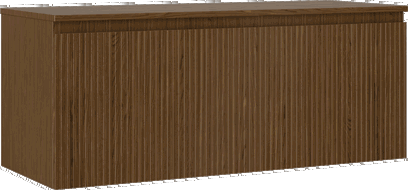 Mexen Rivel kúpeľňová skrinka pod umývadlo 120 cm so stolom, 1 zásuvka, ryhovaná, orech - 91A20-12047-1-BFC86