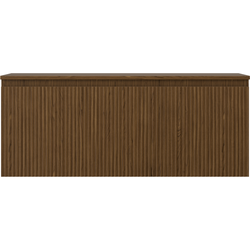 Mexen Rivel kúpeľňová skrinka pod umývadlo 120 cm so stolom, 1 zásuvka, ryhovaná, orech - 91A20-12047-1-BFC86