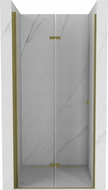 Mexen Lima skladacie sprchové dvere 70 cm, transparentné, zlaté - 856-070-000-50-00
