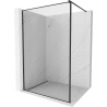 Mexen Kioto sprchová stena Walk-in 90 x 200 cm, čierny rám 8 mm, čierna - 800-090-101-70-70