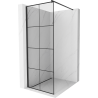 Mexen Kioto sprchová stena 70 x 200 cm, transparentnéné/čierny vzor 8 mm, čierna - 800-070-101-70-77