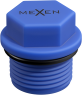 Mexen PPR krátky uzáver na skúšky 1/2 GZ modrý - W97343-12-00