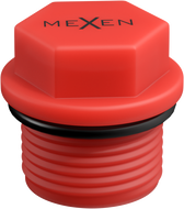 Mexen PPR krátka zátka na testovanie 3/4 GZ červená - W97343-34-01
