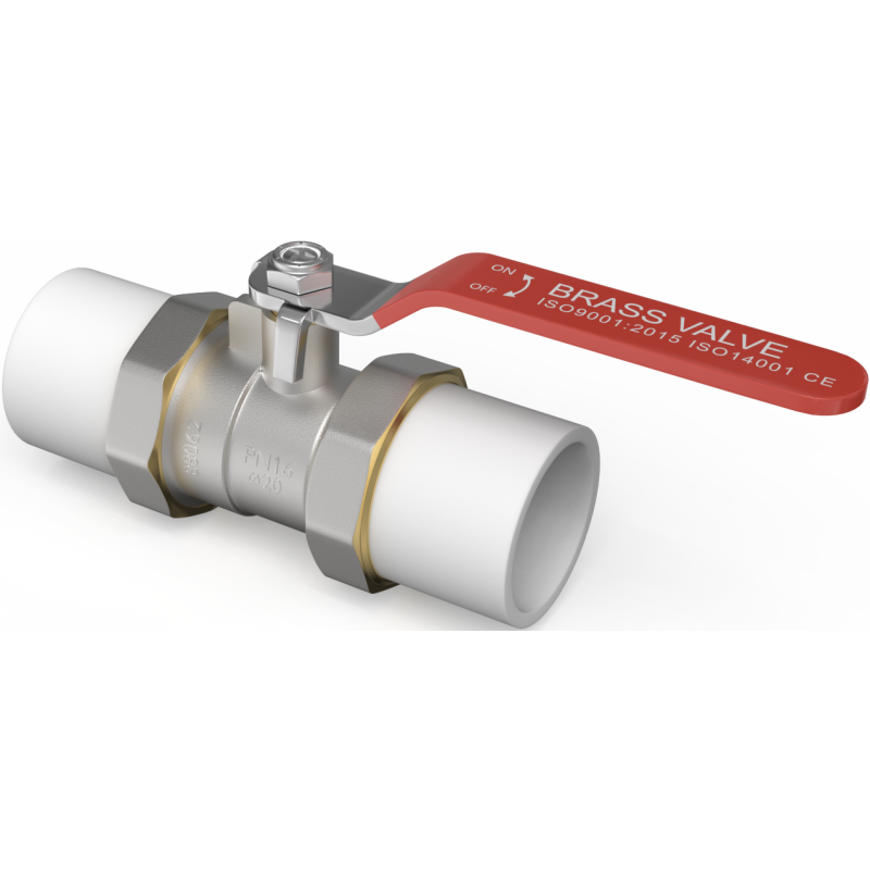 Mexen PPR guľový ventil s prírubami PP zváraný pre rúrky PPR 32 x 32 - W97350-32-00