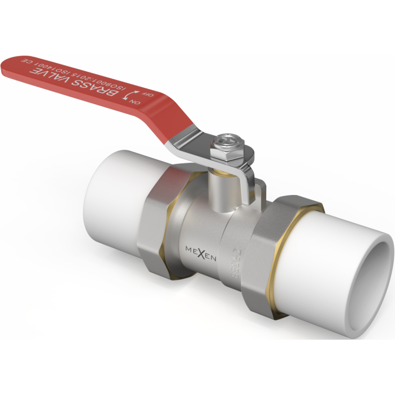 Mexen PPR guľový ventil so vsuvkami PP zvarený pre rúry PPR 40 x 40 - W97350-40-00