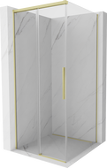 Mexen Rox posuvná sprchová kabína 120 x 120 cm, transparentná, zlatá brúsená - 8C2-120-120-55-00