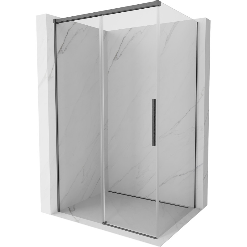 Mexen Rox posuvná sprchová kabína 90 x 70 cm, transparentná, brúsená pušková sivá - 8C2-090-070-66-00