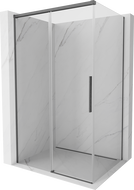 Mexen Rox posuvná sprchová kabína 130 x 80 cm, transparentná, kartáčovaná zbraňovo šedá - 8C2-130-080-66-00