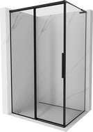 Mexen Rox L sprchové dvere posuvné ľavé 100 x 110 cm, čierny rám, čierna - 8C2L-100-110-70-70-L