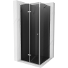 Mexen Lima skladací sprchovací kút 70 x 70 cm, grafit, chróm - 856-070-070-01-40