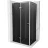 Mexen Lima skladací sprchovací kút 70 x 80 cm, grafit, chróm - 856-070-080-01-40